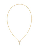 MINI ELISA TOGGLE SHORT PENDANT NECKLACE GOLD IVORY MOTHER OF PEARL