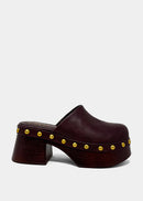 Shu Shop Lilly Clog Wine