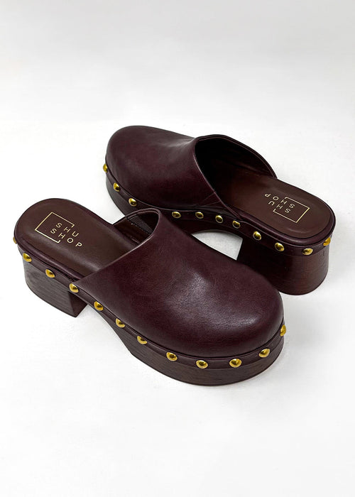 Shu Shop Lilly Clog Wine