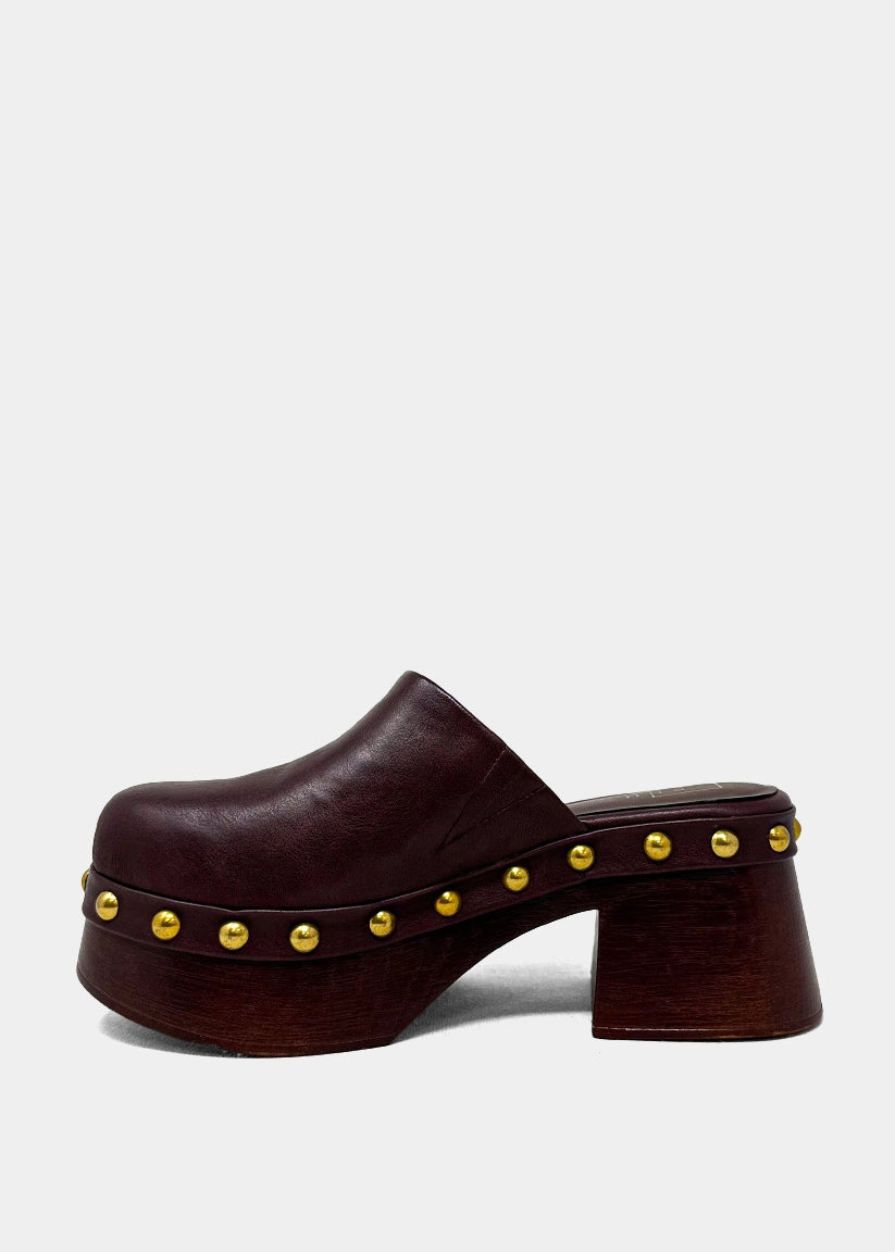 Shu Shop Lilly Clog Wine