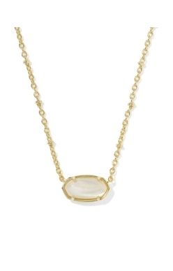 Kendra Scott Tiger Striped Elisa Short Pendant Necklace