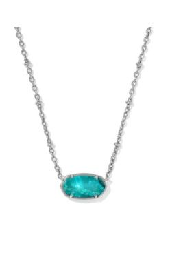Kendra Scott Tiger Striped Elisa Short Pendant Necklace
