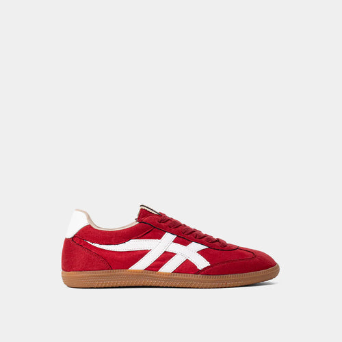 Sasha Sneaker Red Suede
