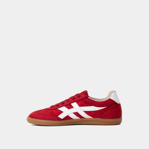 Sasha Sneaker Red Suede