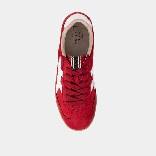 Sasha Sneaker Red Suede