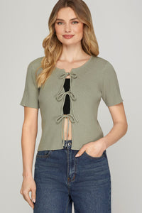 Tied & True Top Sage