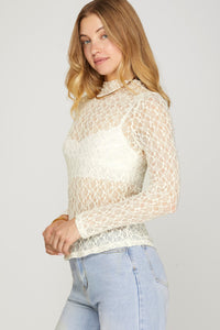 Greer Lace Top Cream