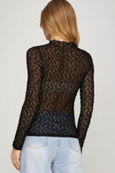 Greer Lace Top Black