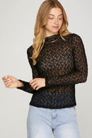 Greer Lace Top Black