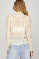 Greer Lace Top Cream