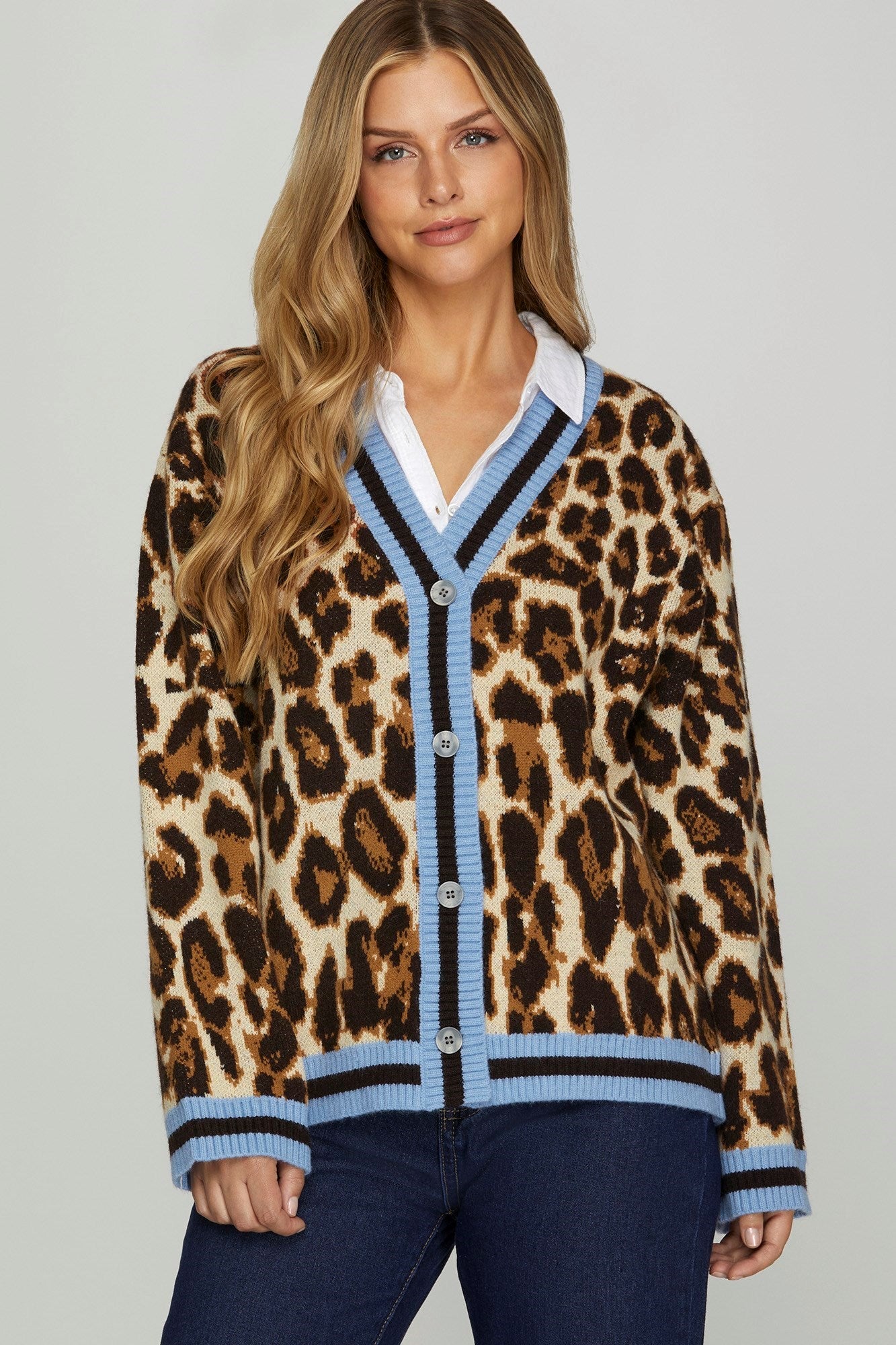 Mia Leopard Cardigan