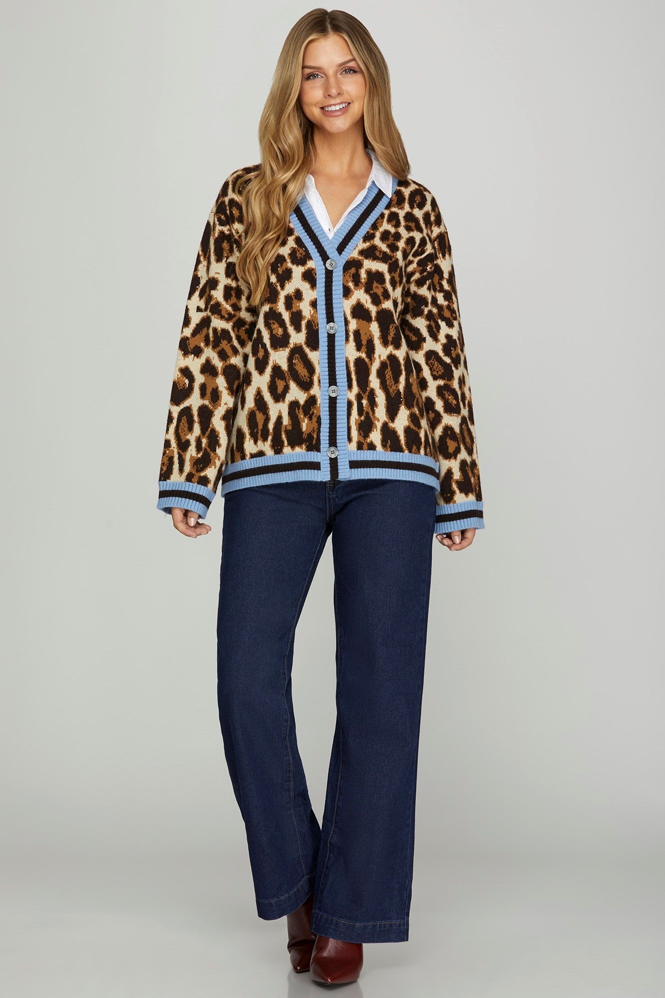 Mia Leopard Cardigan