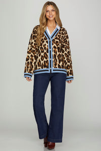 Mia Leopard Cardigan