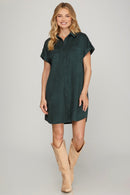 Aurora Suede Dress
