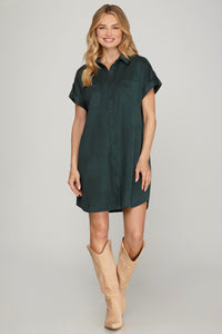 Aurora Suede Dress