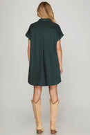 Aurora Suede Dress