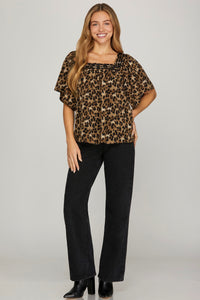 Scarlett Leopard Blouse