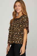 Scarlett Leopard Blouse