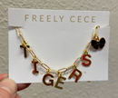 Tigers Charm Necklace - gold