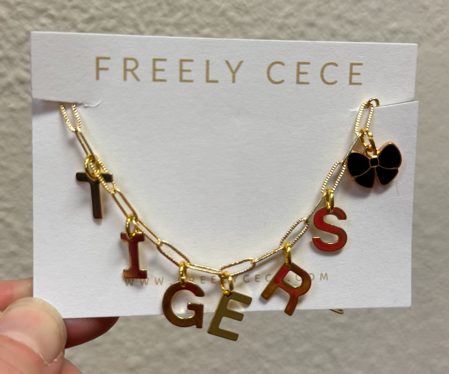 Tigers Charm Necklace - gold