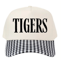 Gingham Tiger Hat