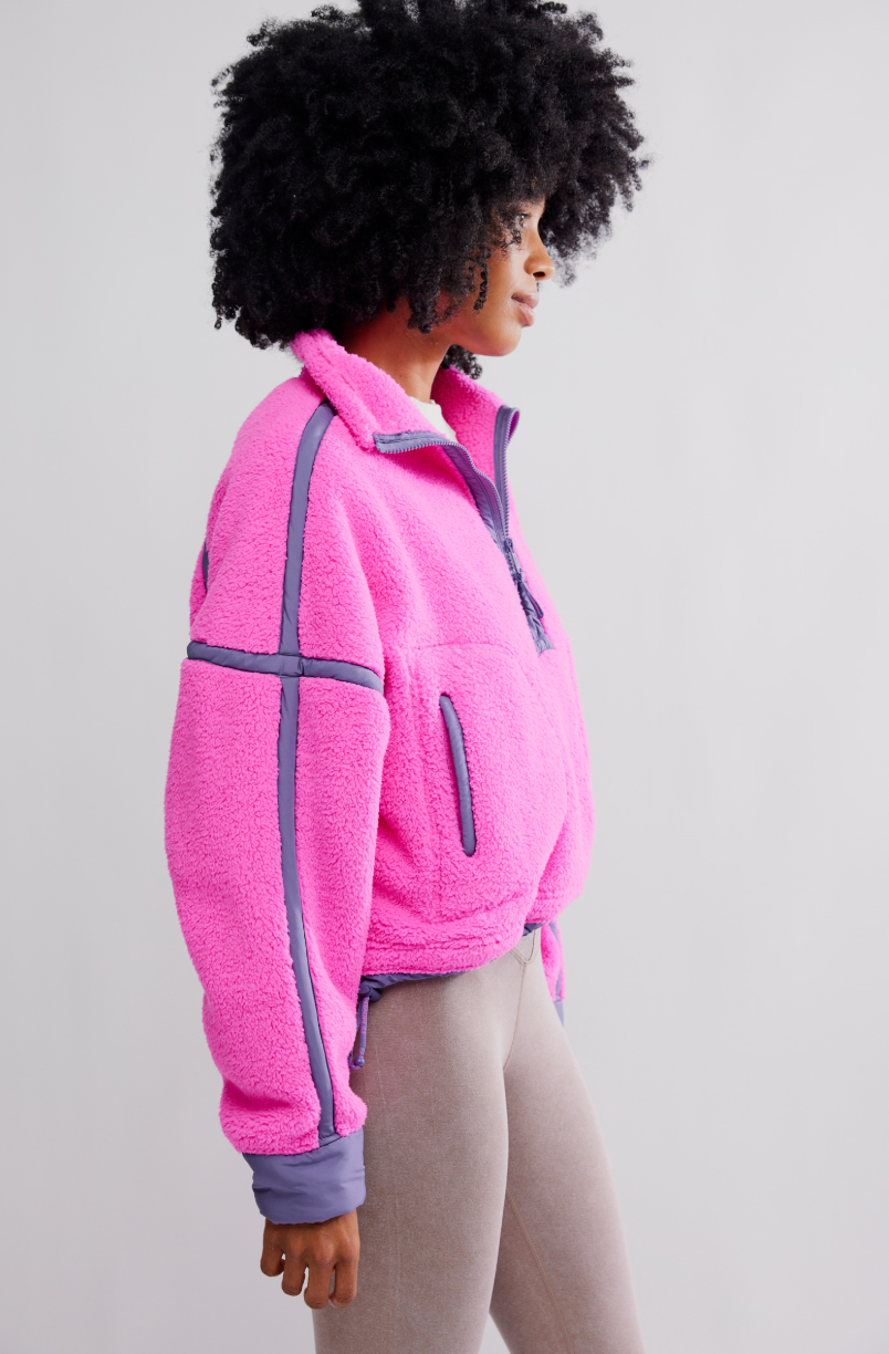 Mountain High Half Zip Fleece Fuchsia Flirt