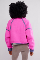 Mountain High Half Zip Fleece Fuchsia Flirt