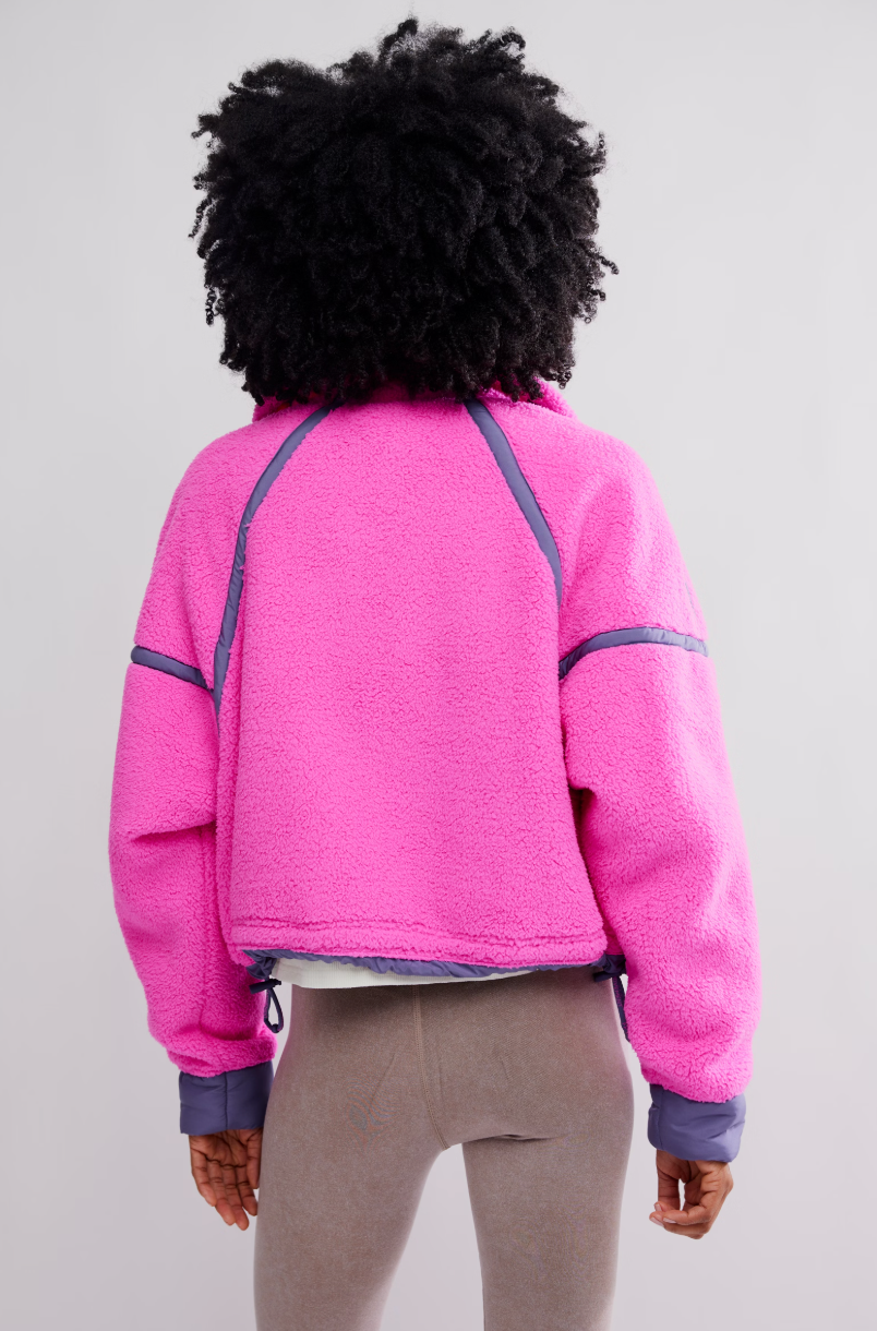 Mountain High Half Zip Fleece Fuchsia Flirt
