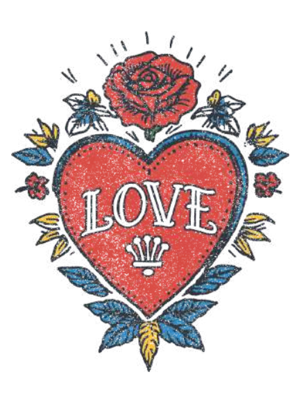 Girl Dangerous Love Tattoo Baby Tee