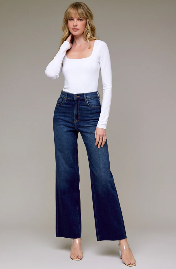 Logan Dark Wash Clean Stretch Dad Jean