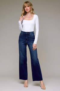 Logan Dark Wash Clean Stretch Dad Jean