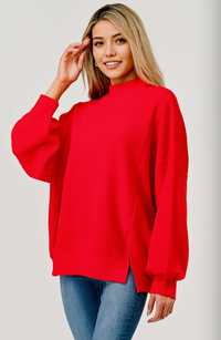 Cloudburst Mock Neck Off White