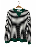 Cloudburst Stripe Long Sleeve Top