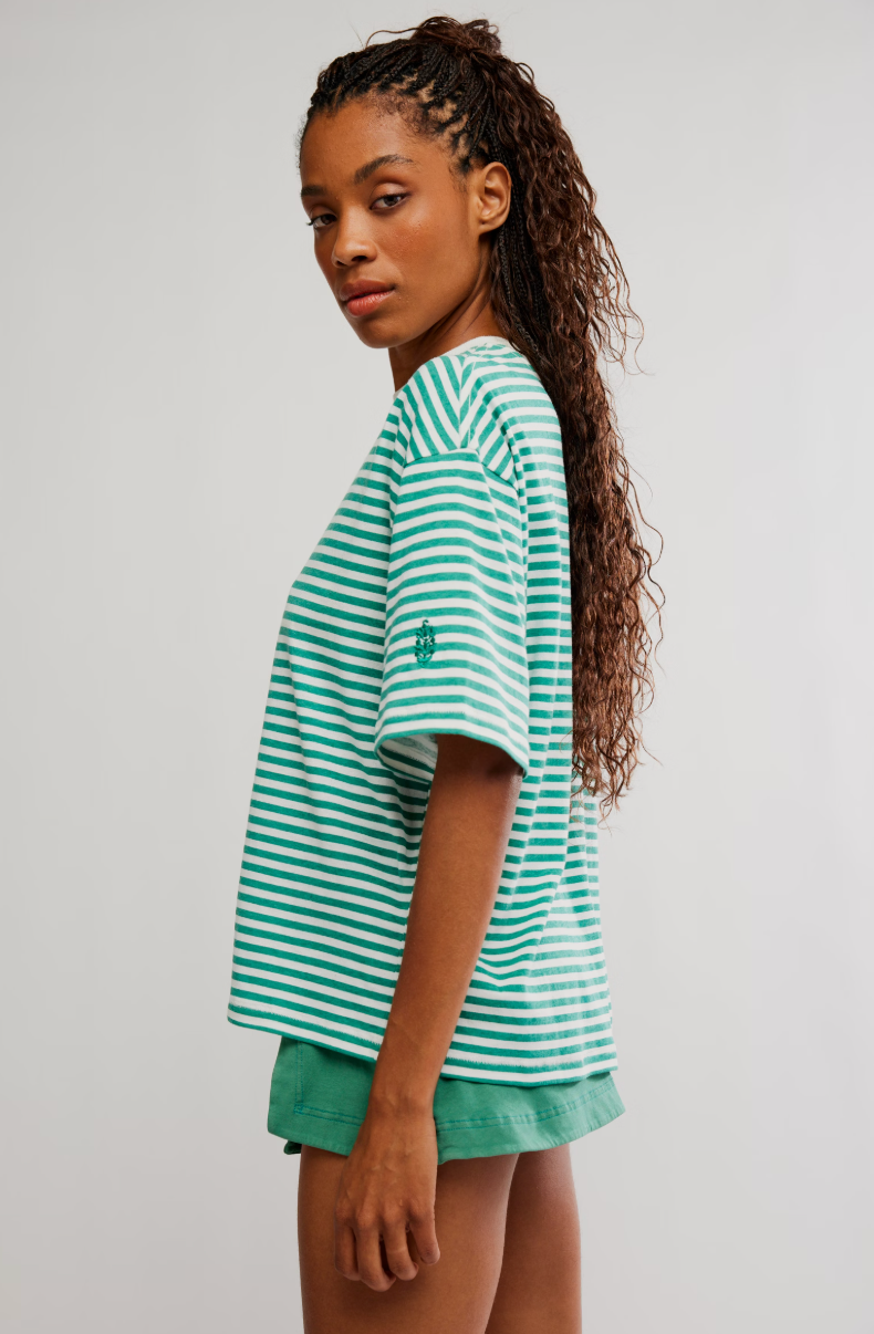 Tackle Stripe Tee Green Glow
