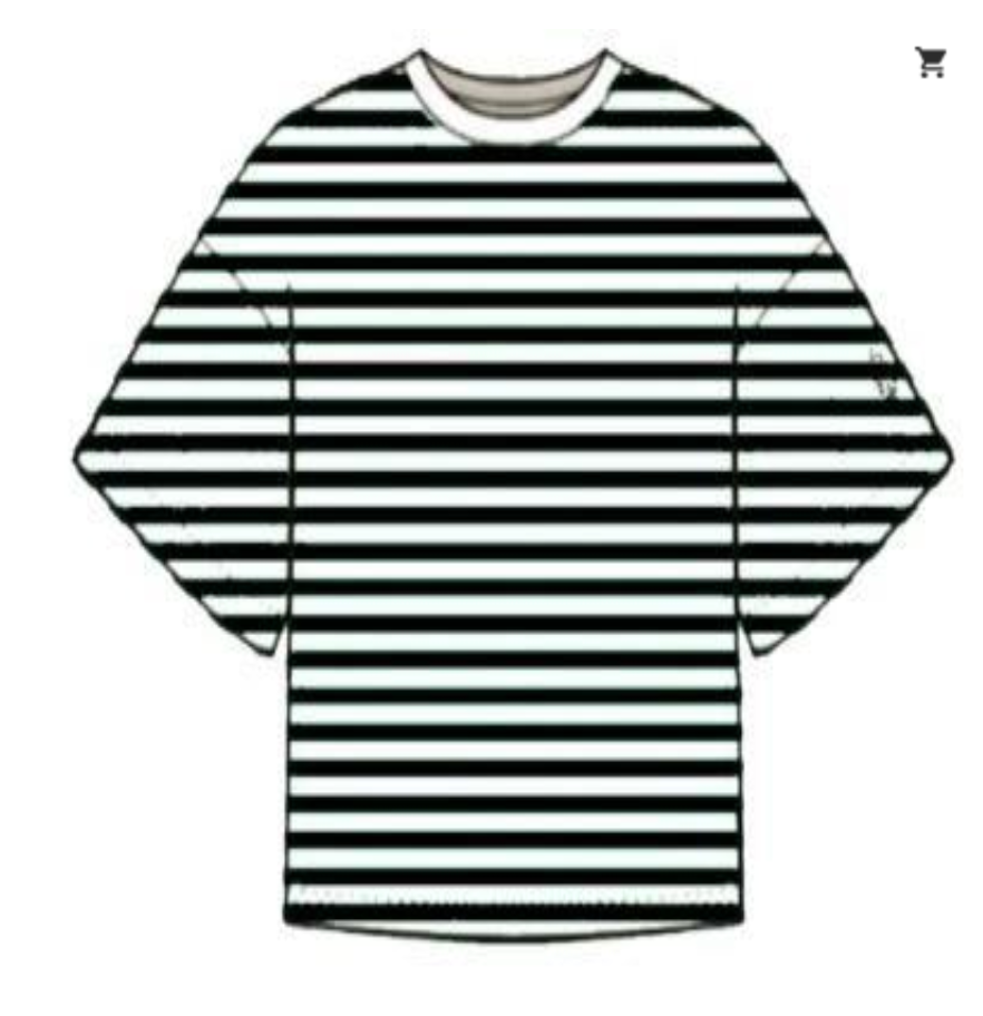 Tackle Stripe Tee Black