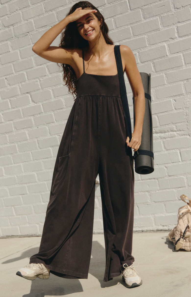 Hot Shot Strappy Onesie Black