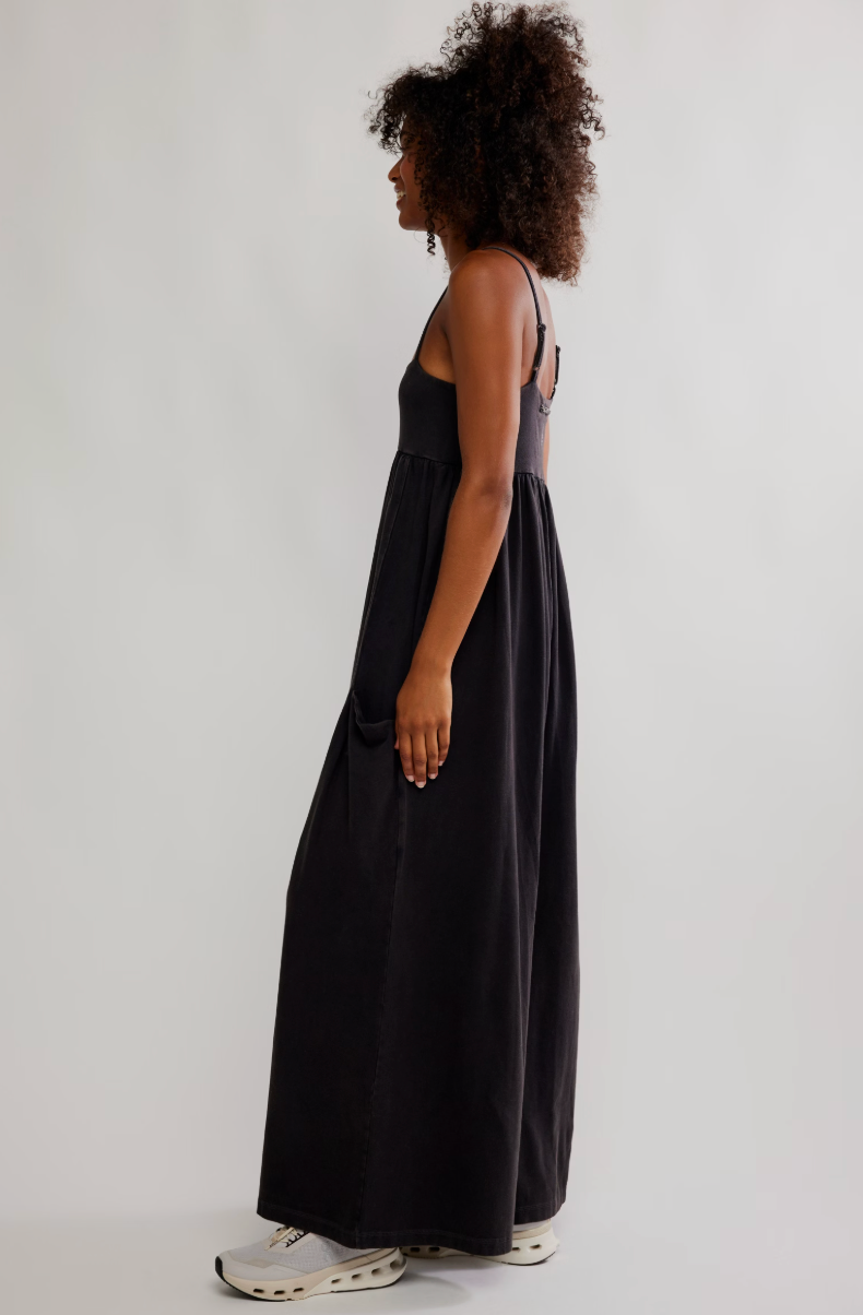 Hot Shot Strappy Onesie Black