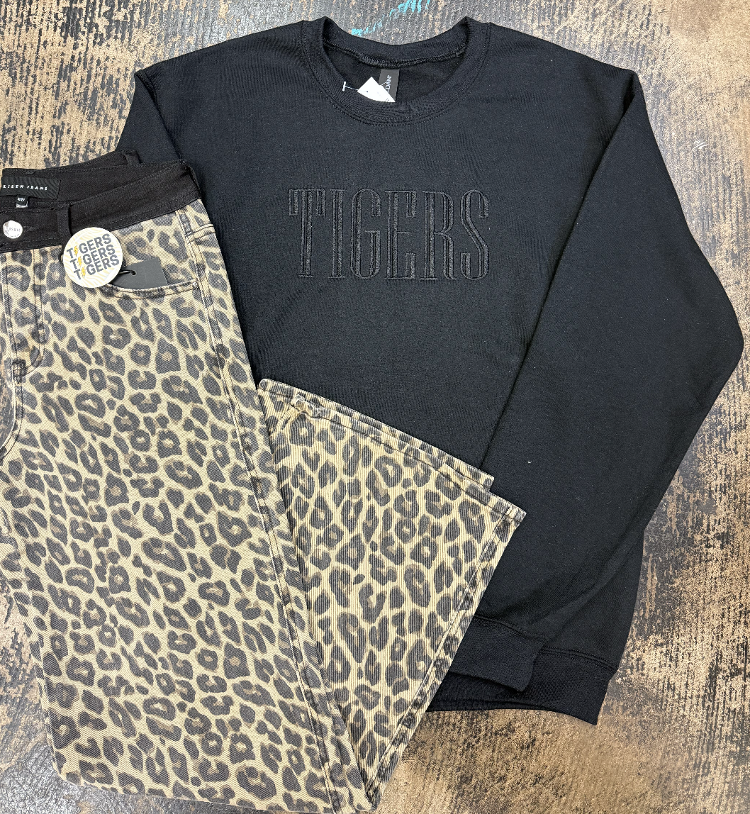 Tigers Tonal Black Sweatshirt