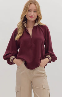 Easton Top Burgundy
