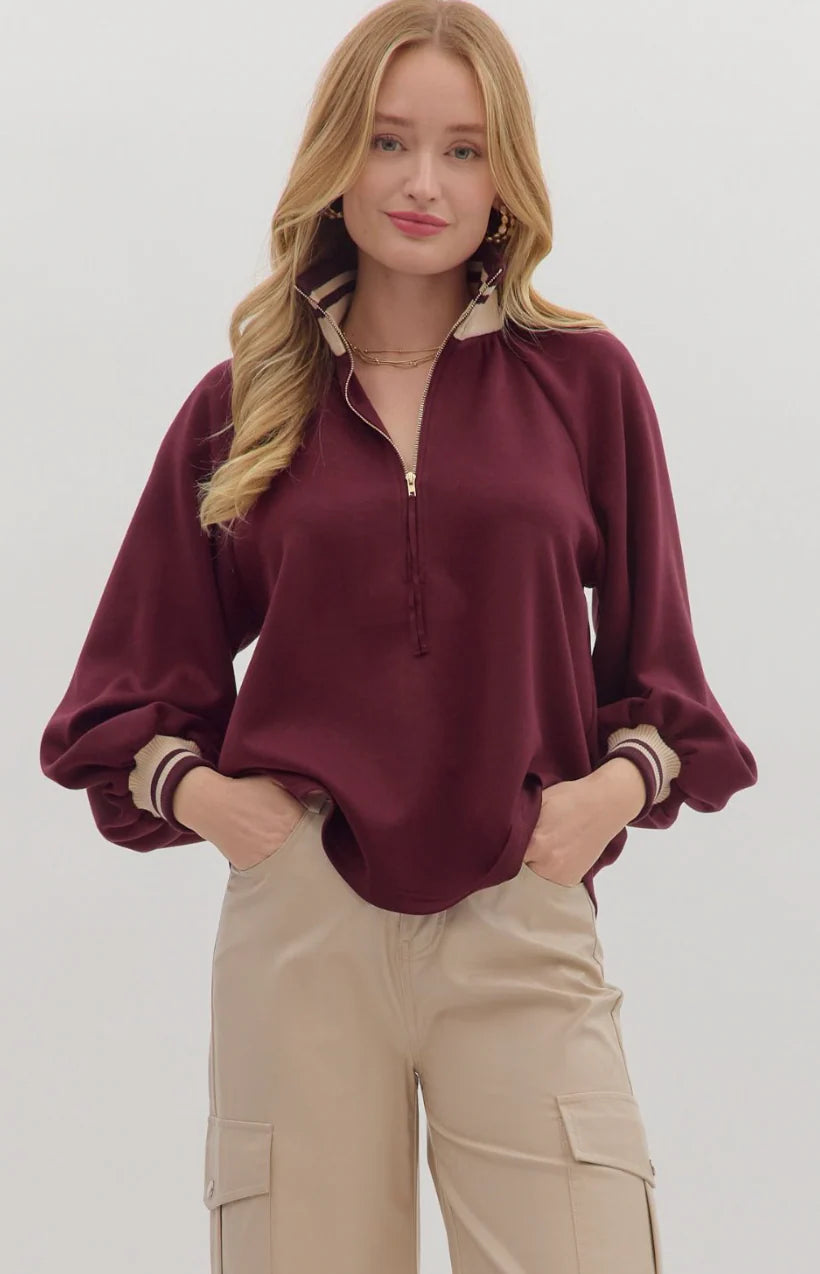 Easton Top Burgundy