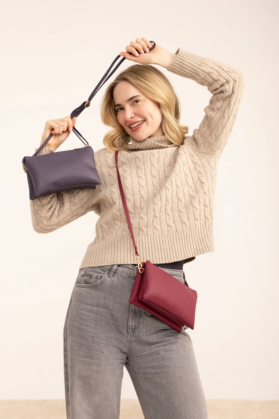 Riley Crossbody & Wristlet Black