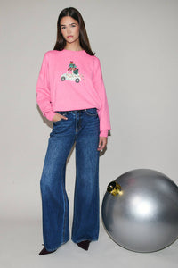 "CHRISTMAS" GRAPHIC SWEATER