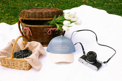 Loves Jesus Espresso Martinis & America Too Hat