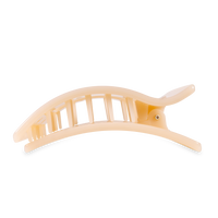 Flat Rectangle Hair Clip | Large | Almond Beige