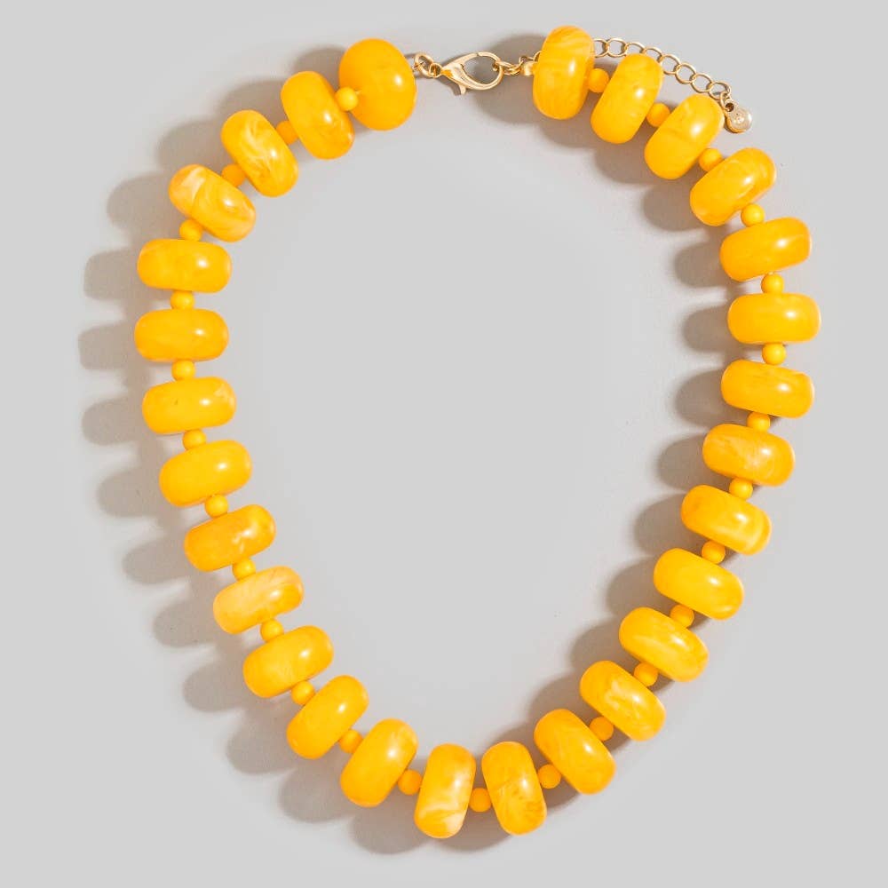 Acrylic Necklace Pink - Sugar Co.