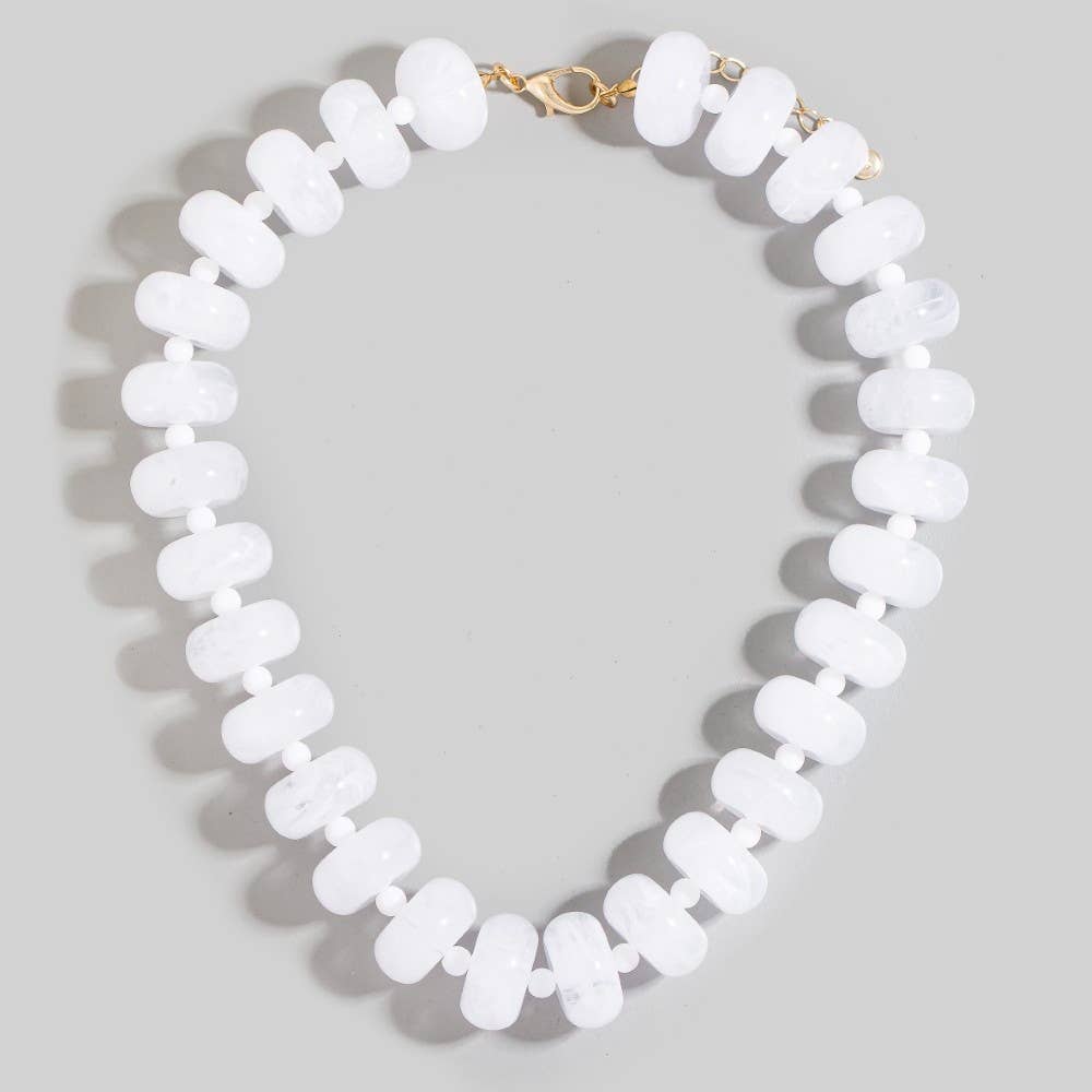 Acrylic Necklace Pink - Sugar Co.