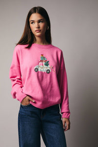 "CHRISTMAS" GRAPHIC SWEATER
