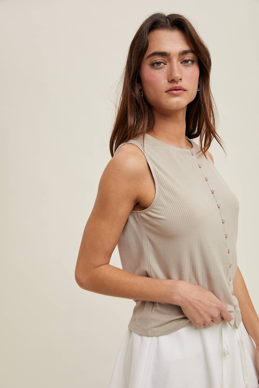 Top Priority Tank Taupe