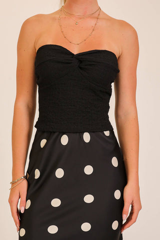 After Hours Twist Top Black - Sugar Co.