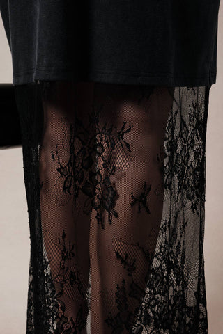After Midnight Lace Maxi Dress - Sugar Co.